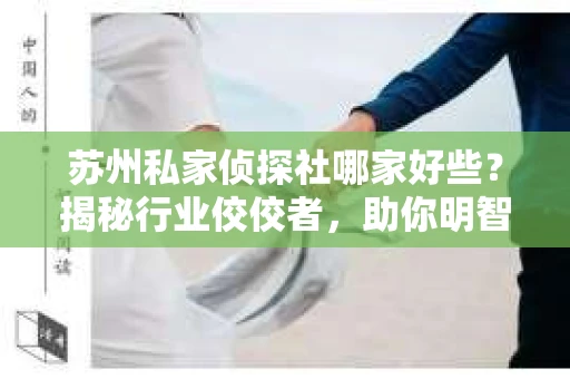 苏州私家侦探社哪家好些？揭秘行业佼佼者，助你明智选择