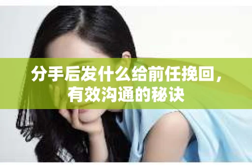 分手后发什么给前任挽回，有效沟通的秘诀