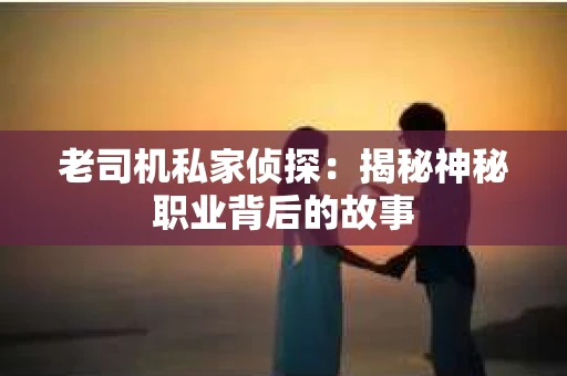 老司机私家侦探:揭秘神秘职业背后的故事 老司机私家侦探:揭秘神秘职业背后的故事