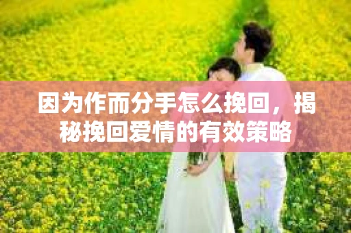 因为作而分手怎么挽回,揭秘挽回爱情的有效策略 因为作而分手怎么挽回,揭秘挽回爱情的有效策略