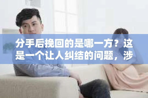 分手后挽回的是哪一方？这是一个让人纠结的问题，涉及到情感、责任和未来的抉择。在本文中，我们将探讨分手后是哪一方更有可能挽回对方的心，并分析其中的原因