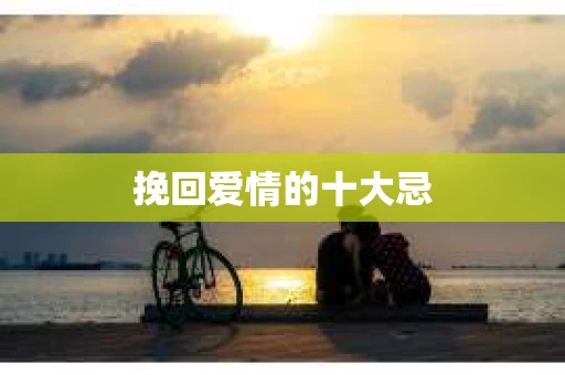 挽回爱情的十大忌