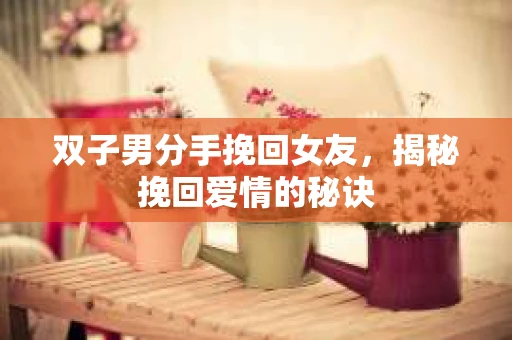 双子男分手挽回女友，揭秘挽回爱情的秘诀