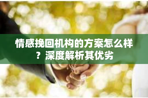 情感挽回机构的方案怎么样？深度解析其优劣