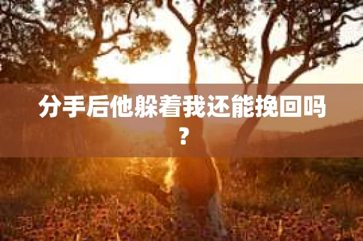 分手后他躲着我还能挽回吗? 分手后他躲着我还能挽回吗?