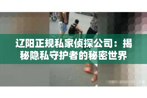 辽阳正规私家侦探公司：揭秘隐私守护者的秘密世界