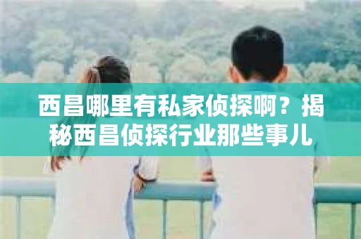 西昌哪里有私家侦探啊？揭秘西昌侦探行业那些事儿