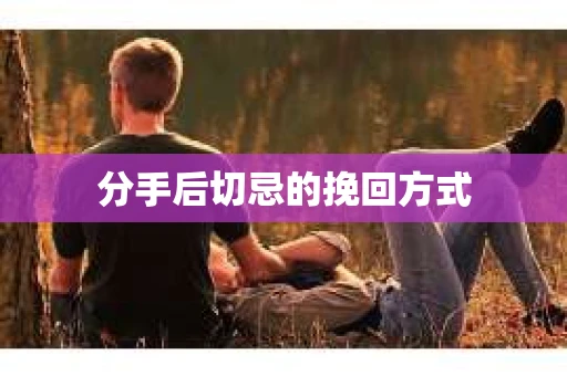 分手后切忌的挽回方式