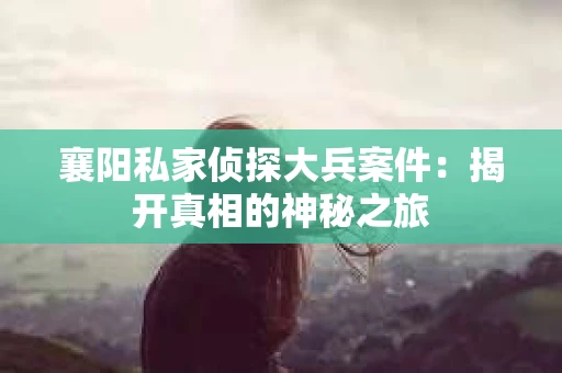 襄阳私家侦探大兵案件：揭开真相的神秘之旅