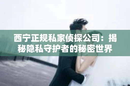 西宁正规私家侦探公司：揭秘隐私守护者的秘密世界